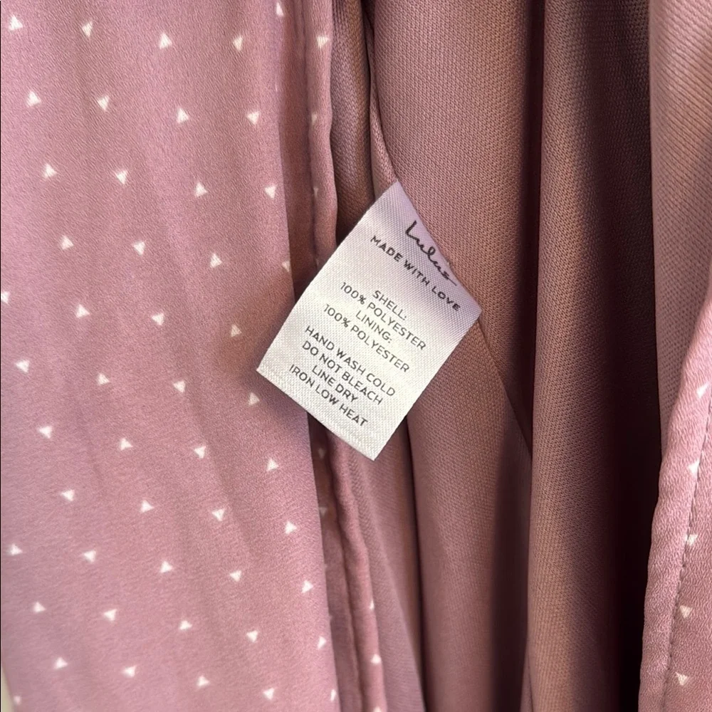 Lulus Mauve Flowy Summer Wrap Dress - Picture 4 of 5